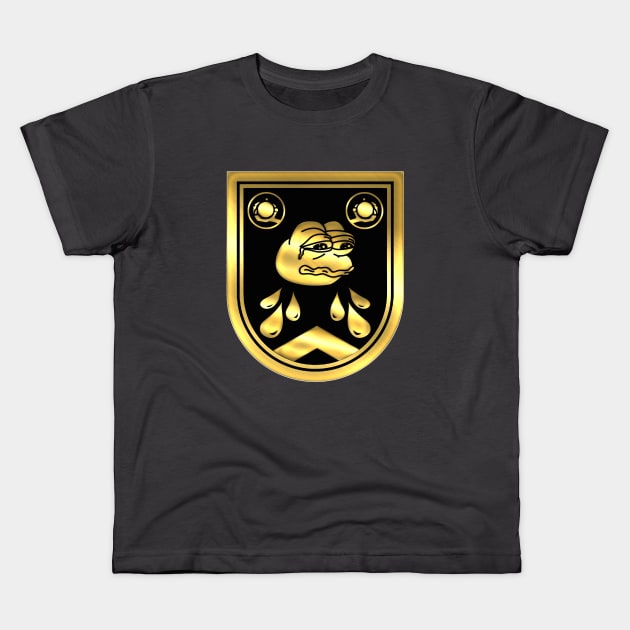 Sad pepe Trails Seal Kids T-Shirt by DoubleAron23